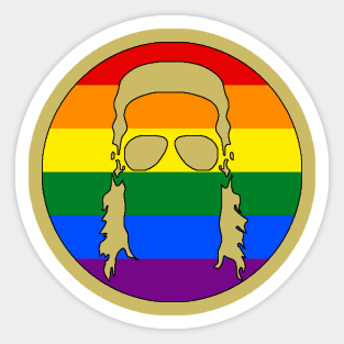 Mullet Silhouette - Rainbow Sticker